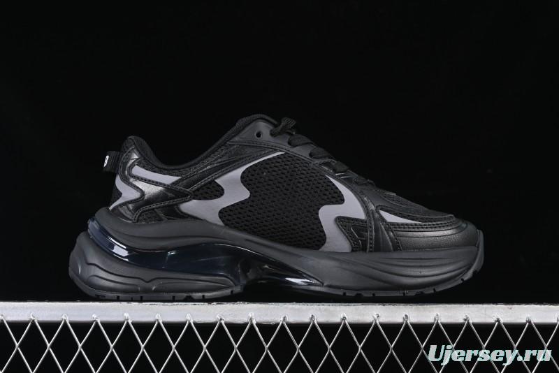 New York Yankees MLB Bigball Chunky Curve Thick Sole Casual Running Shoes - 3ARNSPL4N07BKS