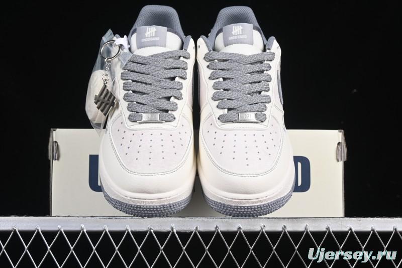 Nike Air Force 1 '07 Low UN Collaboration Pigskin Grey Stitch Low-Top Casual Sneakers - BB7518-018