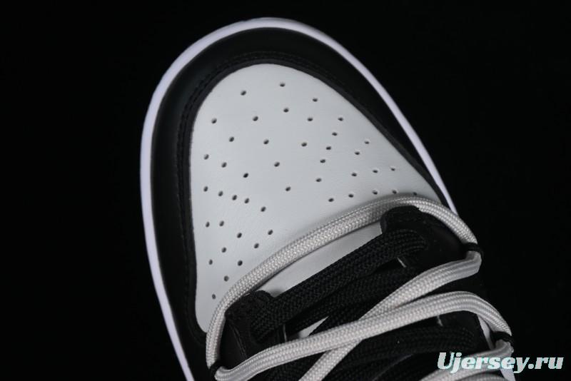 Nike Dunk Low Letter Panda Black Grey High Street Deconstructed SB Strap Low-top Casual Skate Shoes - CW1590-100