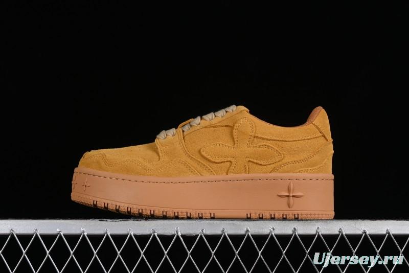 SMFK Comfortable Chunky Sole White Sneakers - T.D4