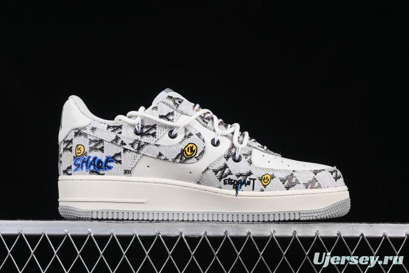 Nike Air Force 1'07 Low Hip Hop MLB Casual Lace-Up Sneakers - BD0077-333