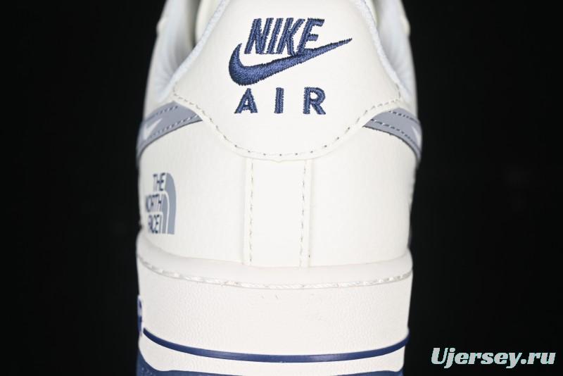 Nike Air Force 1 '07 Low The North Face Collaboration Off-White Blue Diamond Casual Sneakers - DM6688-001