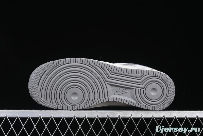 Nike Air Force 1 '07 Low The North Face Collaboration Grey Pigskin Grey Sole Low-Top Casual Sneakers - XZ6188-915
