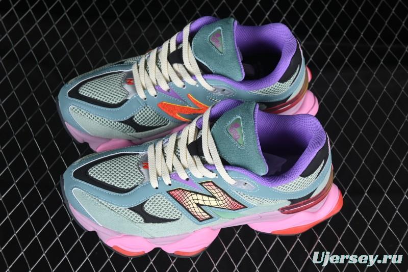 New Balance 9060 Retro Casual Running Sneakers with ABZORB Cushioning Technology - U9060WRB