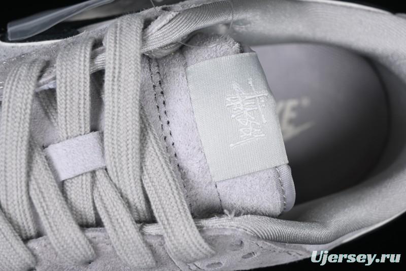 Nike SB Dunk Low Stussy Collaboration - Black Swoosh Anniversary Custom Low-Top Casual Skate Shoes - XX3168-069