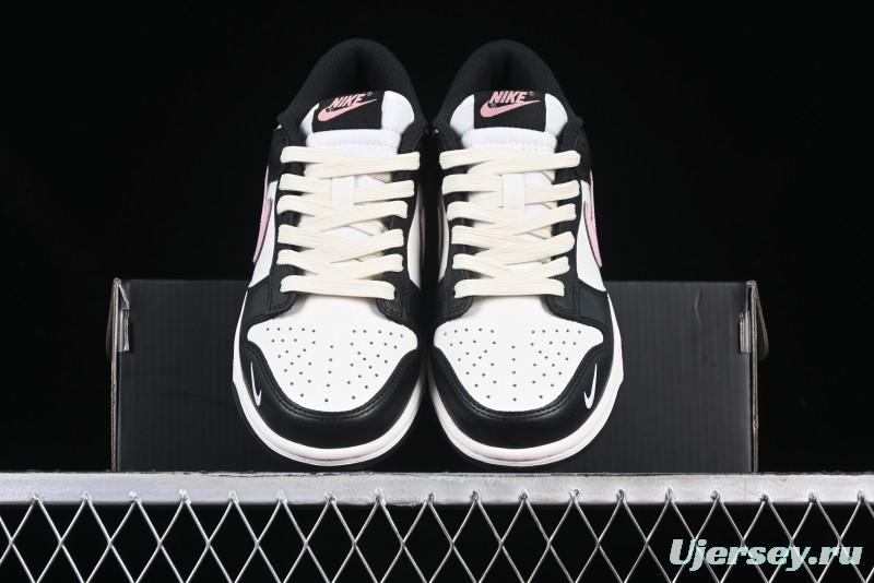 Nike SB Dunk Low Butterfly Bow Black White Pink Low-Top Casual Skate Shoes - BP1220-009