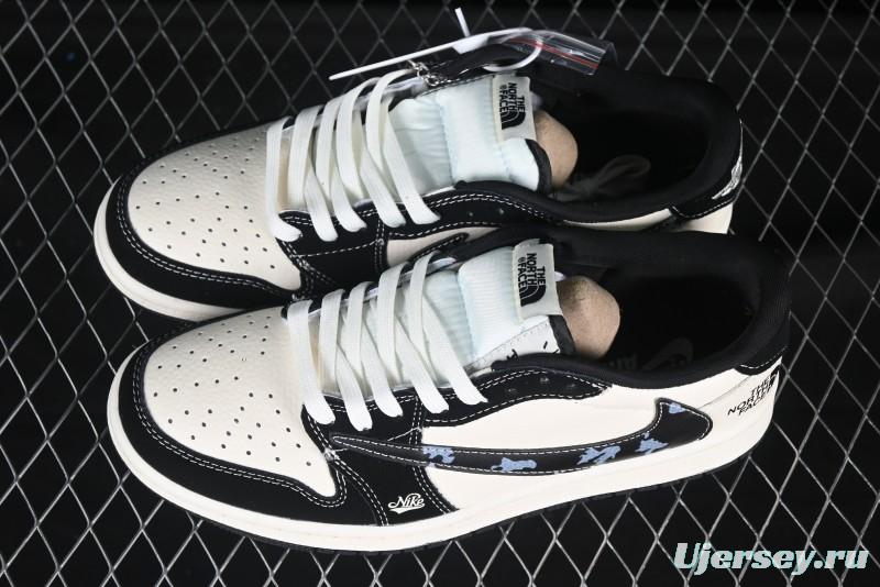 Nike Travis Scott x Fragment Design x Air Jordan 1 Low OG SP AJ1 Low Top Casual Sneakers - XS2024-021