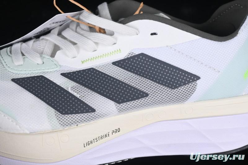 Adidas Lightstrike Pro Running Shoes - White/Black Neon Edition