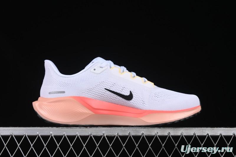 Nike Air Zoom Running Shoes - White/Coral Gradient
