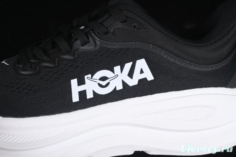 HOKA ONE ONE Bondi 9 Knit Lightweight Casual Running Shoes - 1162012 BWHT