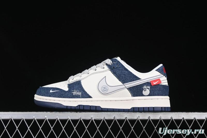 Nike Dunk SB Low x Fragment x Stüssy "Blue Denim Collab"