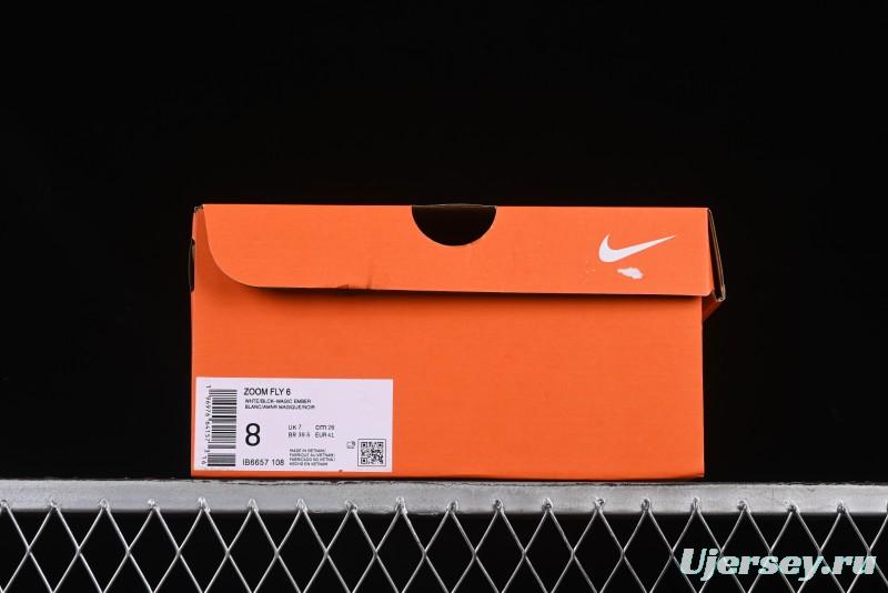 Nike Zoom Fly 6 Lightweight Responsive Running Shoes with Carbon Fiber Plate - IB6657-108