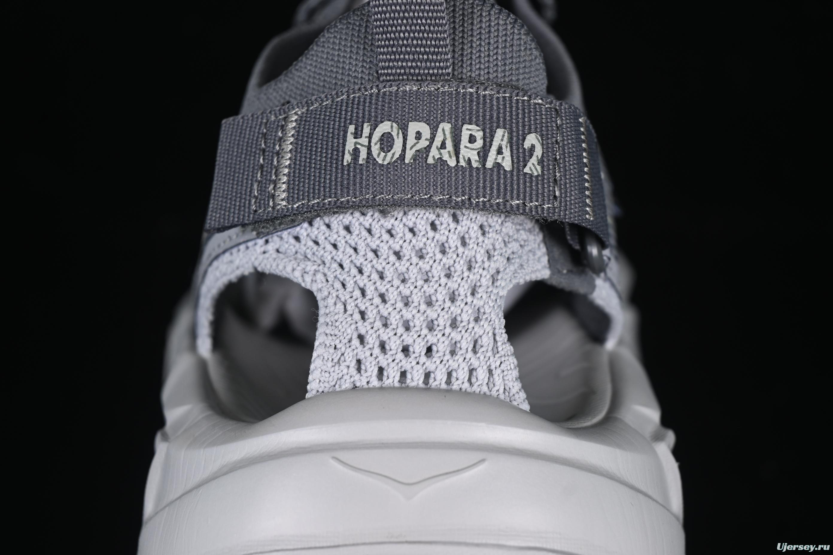 HOKA One One Hopara Gray Adventure Sandals – Trail-Ready Performance Footwear