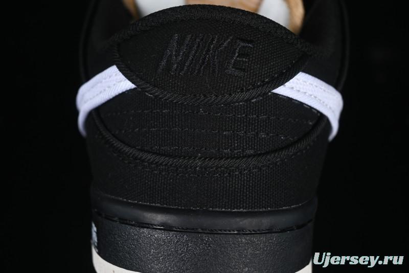 Nike SB Dunk Low Premium Skateboarding Shoes in Black and White - FN5880-001
