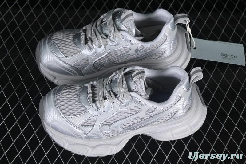GG-CC Casual Running Shoes with Asymmetrical Design - 5509 Silver
