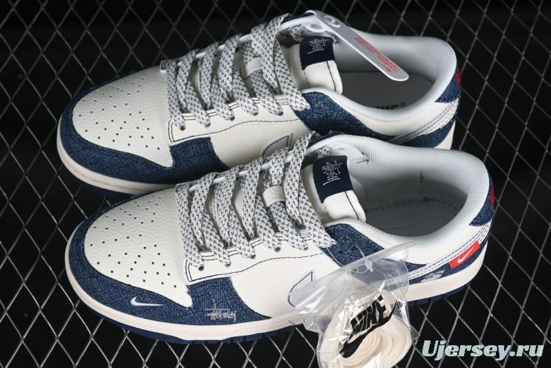 Nike Dunk SB Low x Fragment x Stüssy "Blue Denim Collab"
