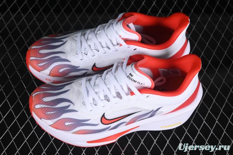 Nike Zoom Fly 6 Lightweight Responsive Running Shoes with Flyknit and Carbon Fiber Plate - HQ3498-100