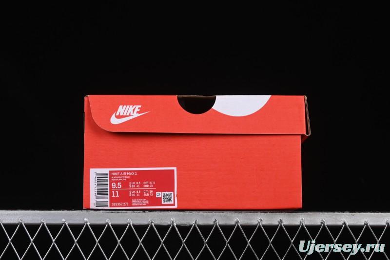 Nike Air Max 1 Retro Running Shoes with Half-Sole Air Cushion - 315352-271