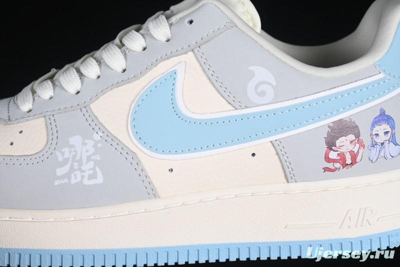 Nike Air Force 1'07 Low Nezha Collaboration Magic Ball Spirit Pearl Casual Sneakers - DF0188-047