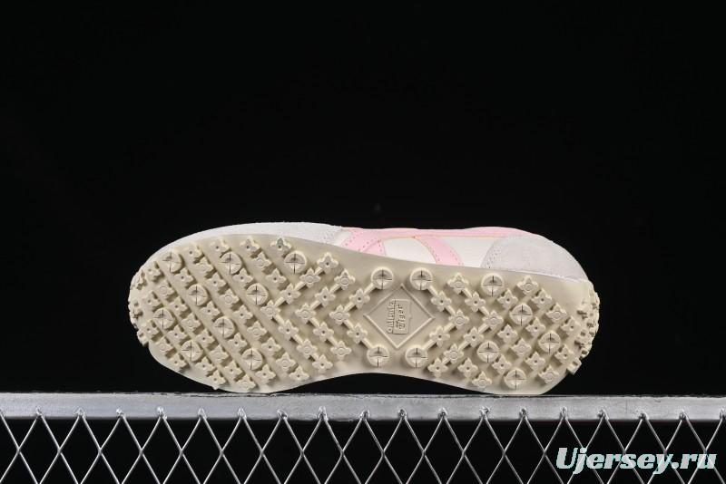 Asics Vintage-Style Sneakers - Soft Pink & Neutral Beige