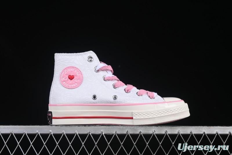 Converse Chuck 70 Valentine's Day Rose High Top Casual Sneakers - A14798C