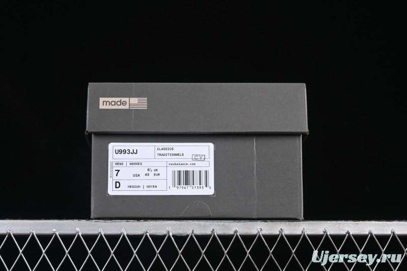 New Balance Made In USA M993 Series Classic Retro Casual Running Shoes with Heritage Design - U993JJ