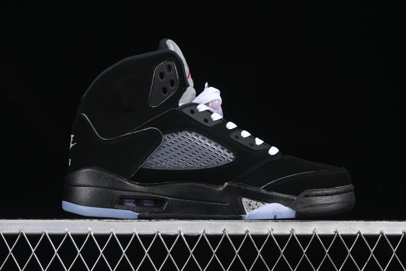 Nike Air Jordan 5 Retro Black "Metallic Reimagined" Basketball Shoes - HF3975-001