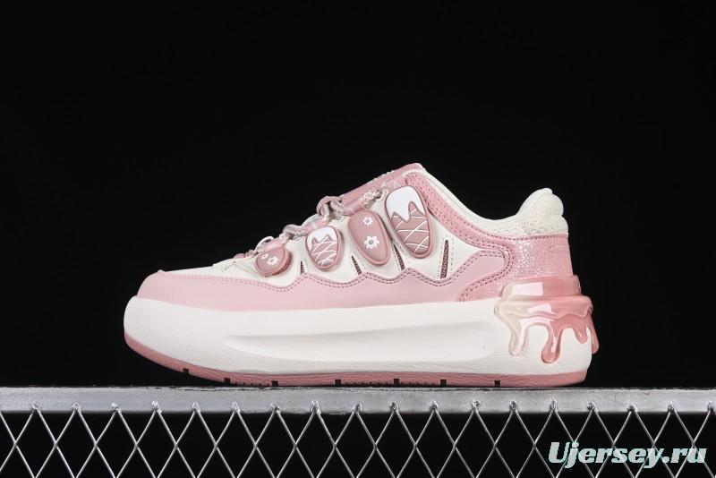 Pink Drip Chunky Sneakers – Trendy Casual Shoes for Women