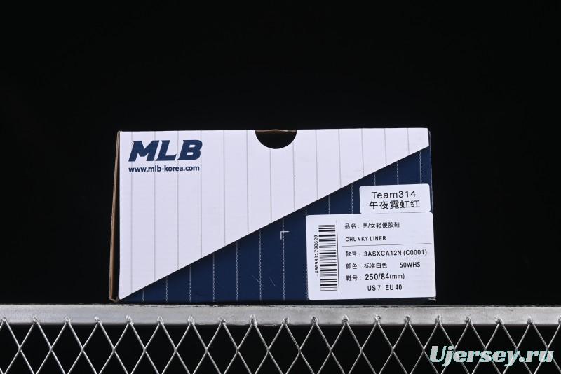 NY Yankees Black Leather Sneakers with Bold Orange Logo