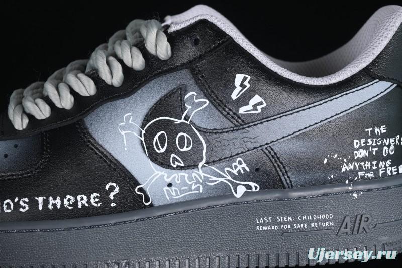 Nike Air Force 1'07 Low Gradient Skeleton Casual Sneakers - YD2425-110