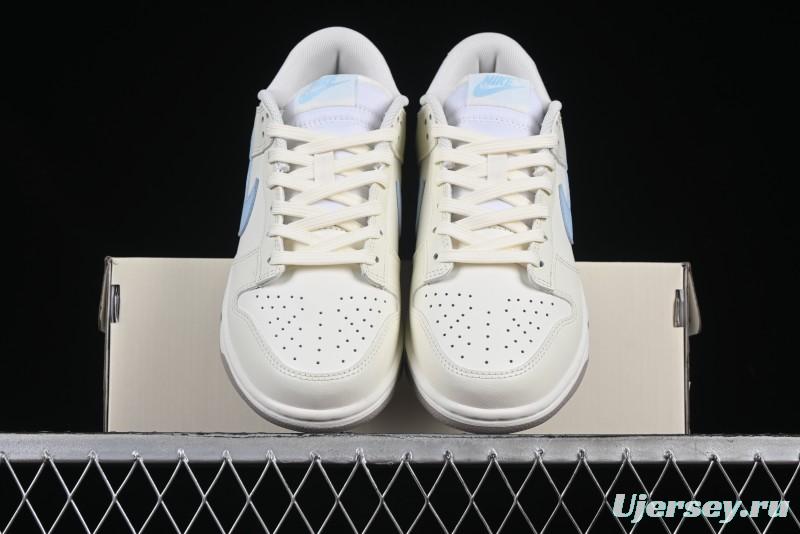 Nike Dunk Low "Pastel Panda" - Cream with Baby Blue & Pink Accents