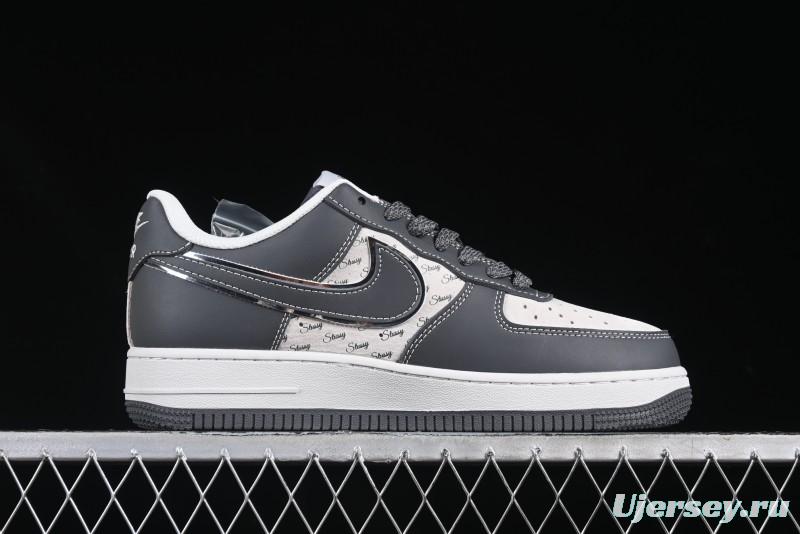 Nike Air Force 1'07 Low Stussy Collaboration Star Dust Grey Low-Top Casual Sneakers - XZ6188-229