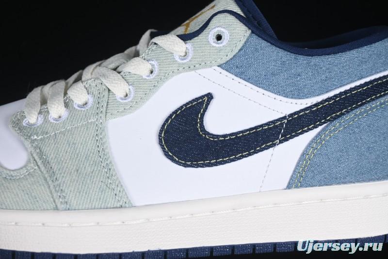 Nike Air Jordan 1 Low "Canadian Tuxedo" Basketball Shoes - IH0648-141