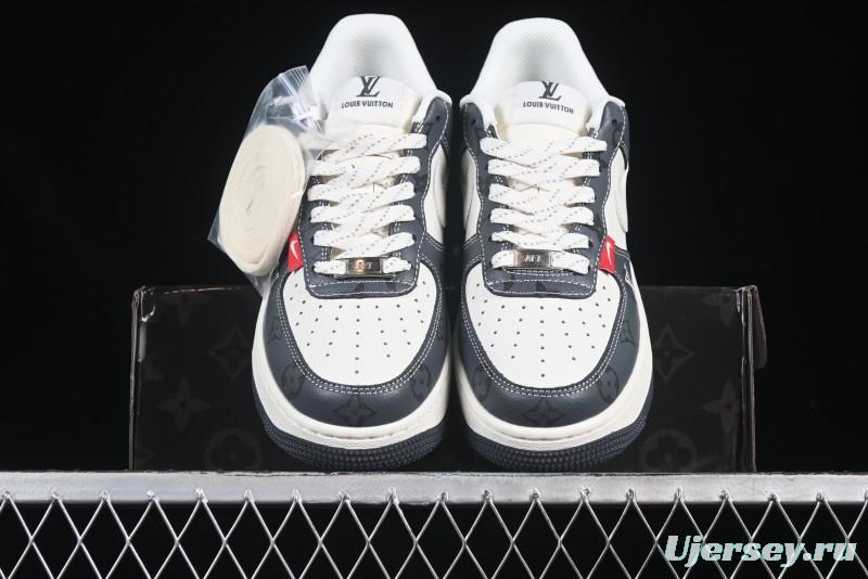 Nike Air Force 1 '07 Low LV Collaboration Beige Print Casual Sneakers - CS5288-002