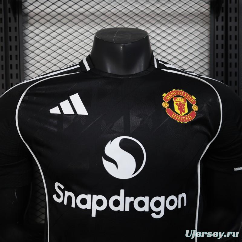 Player Version 25/26 Manchester United  Black Special Jersey