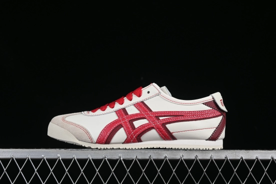Onitsuka Tiger Mexico 66 Low-Top Leather Sneakers for Casual Running - 1183C391-100