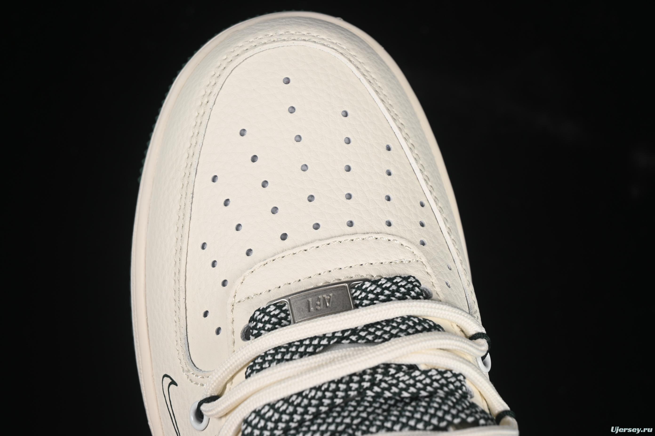 Nike Air Force 1 '07 Low Supreme Casual Sneakers with Custom Leather and Full-Length Air Cushion - DM6868-057