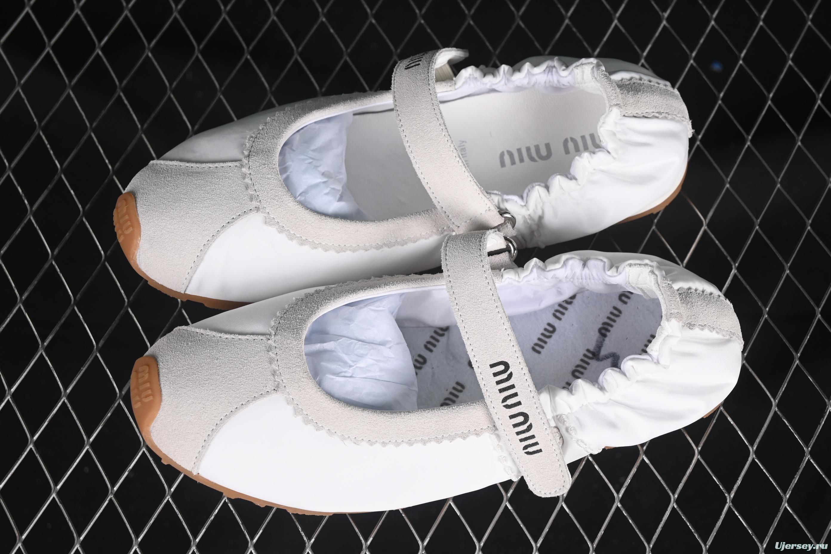 MiuMiu Mary Jane Ballet Flats - 99D4