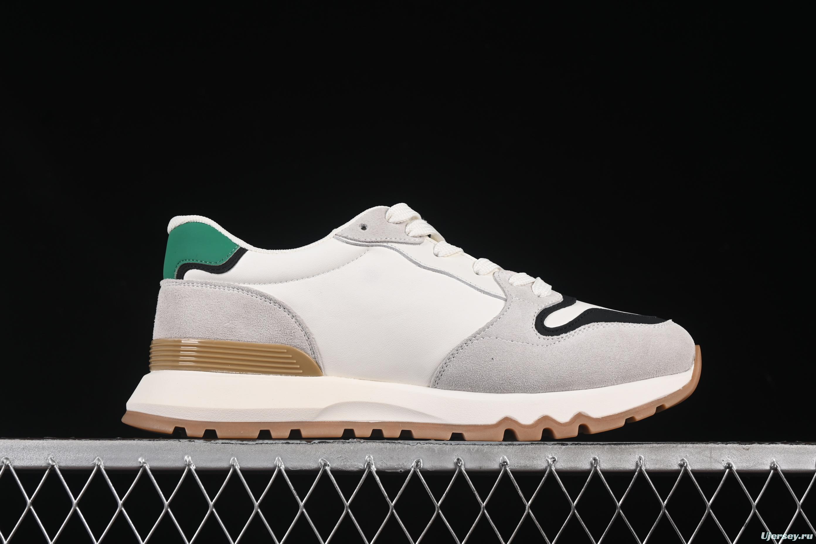 Valentino Punk Style Stitch Pattern Soft Lambskin Comfortable Lace-Up Low-Top Casual Running Shoes - MBH8