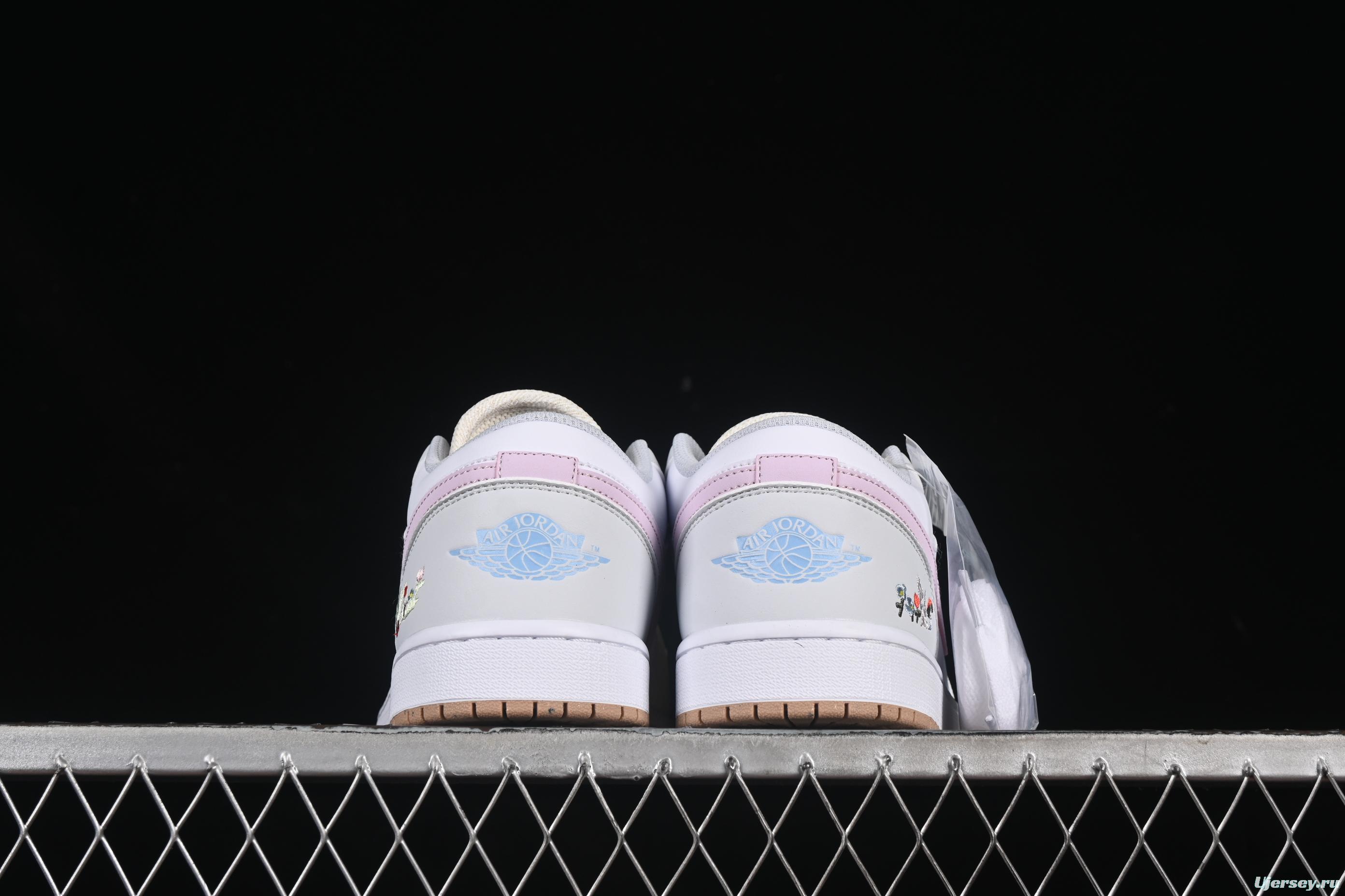 Nike Air Jordan 1 Low AJ1 Plant Embroidery Casual Sneakers - IB8861-151