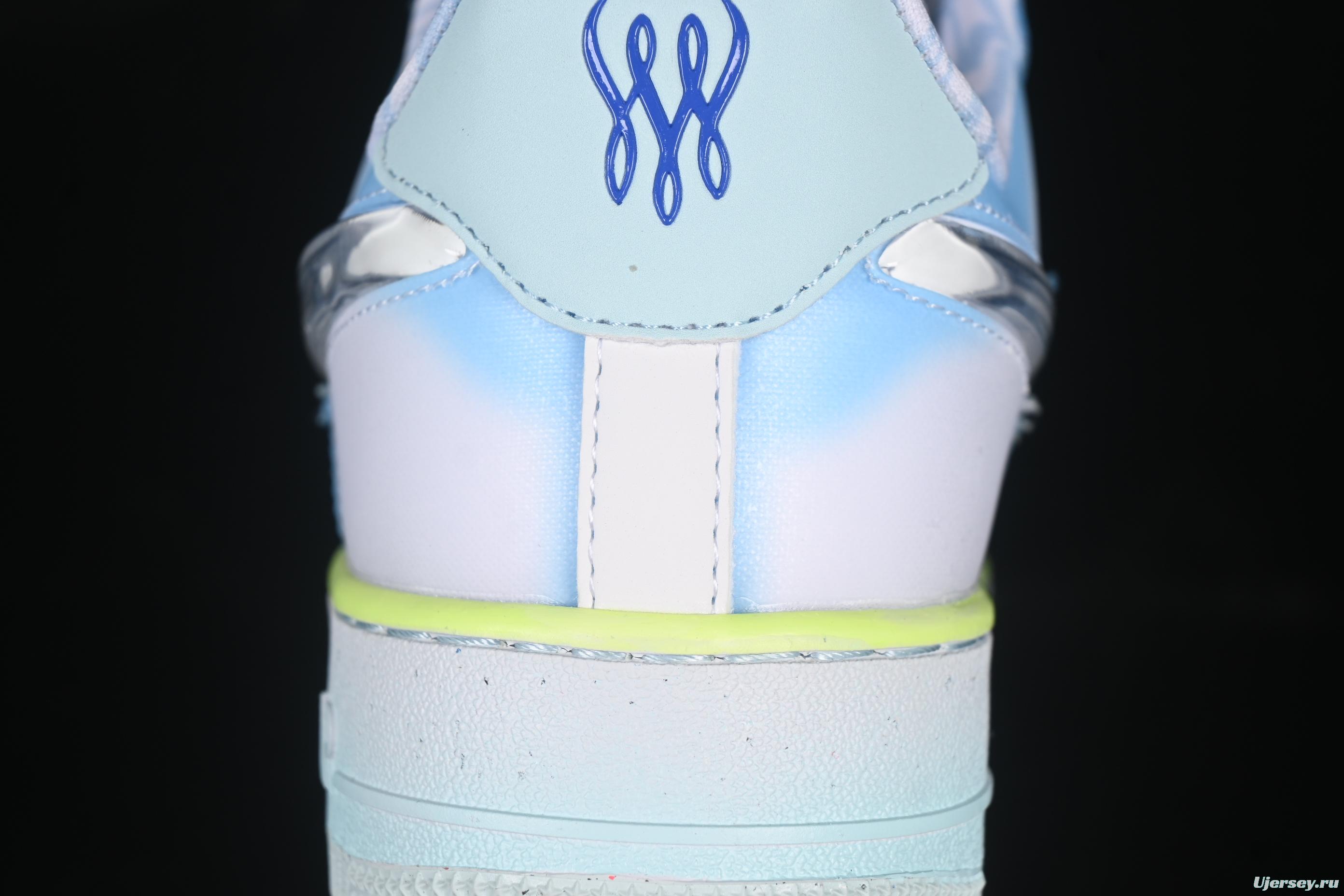 Nike Air Force 1'07 Low Jelly Blue Casual Sneakers - HJ4399-400