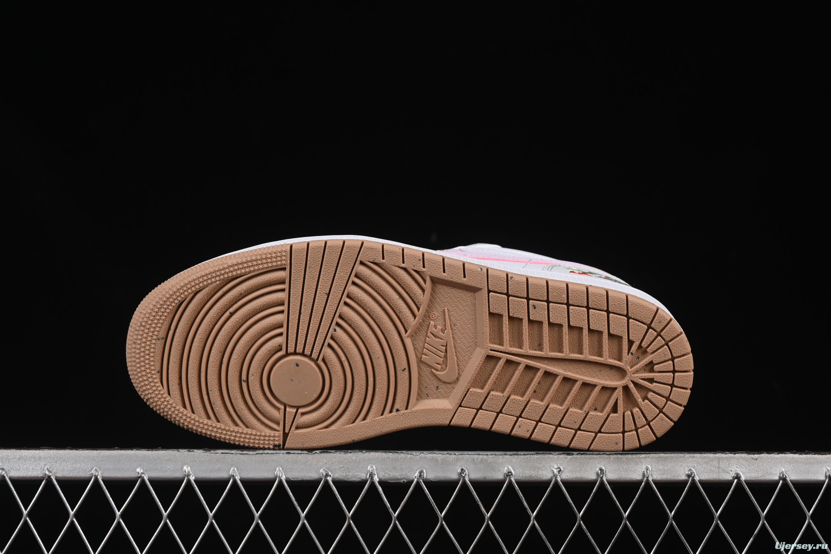 Nike Air Jordan 1 Low AJ1 Plant Embroidery Casual Sneakers - IB8861-151