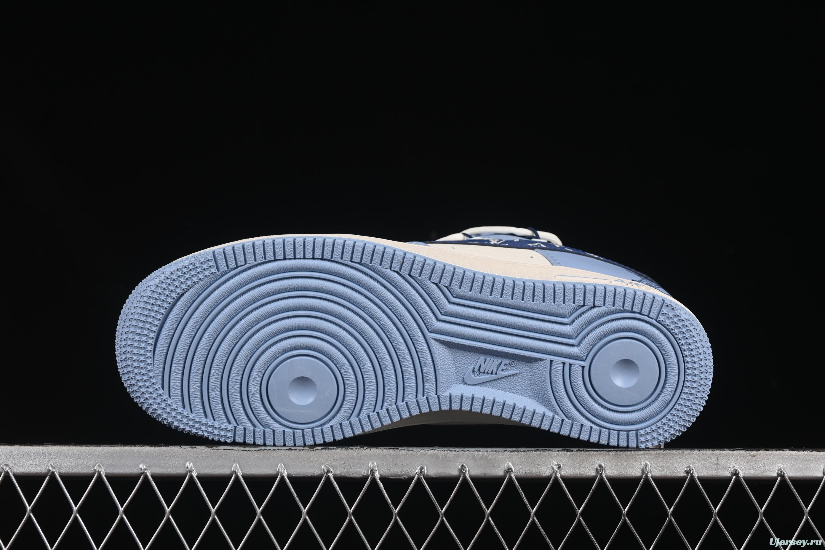 Nike Air Force 1 '07 Low LV Collaboration University Blue Drawstring Casual Sneakers - DM6868-059