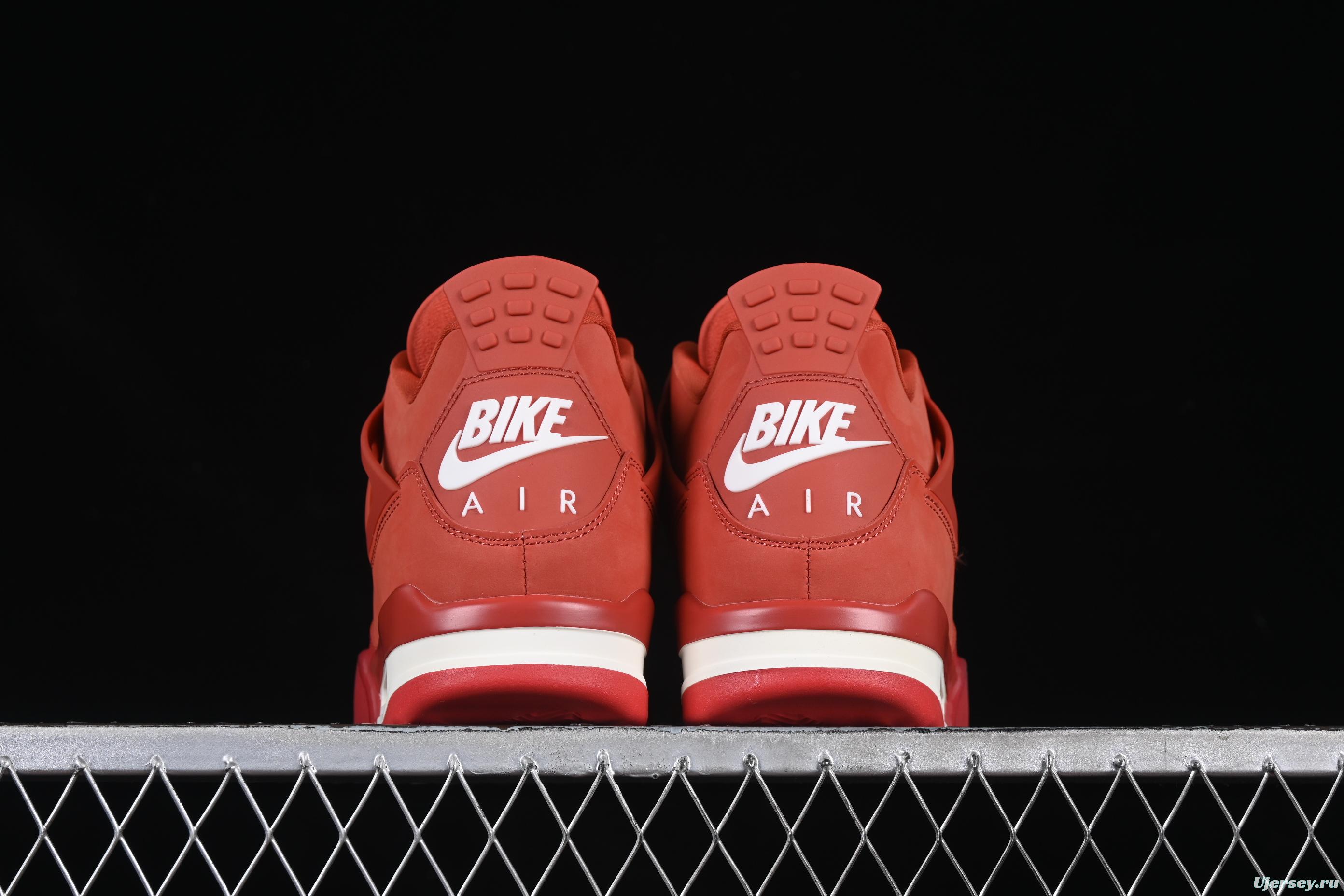 Nike Air Jordan 4 Retro OG "Brick By Brick" High-Top Sneakers with Suede and Leather Upper - HF4340-800