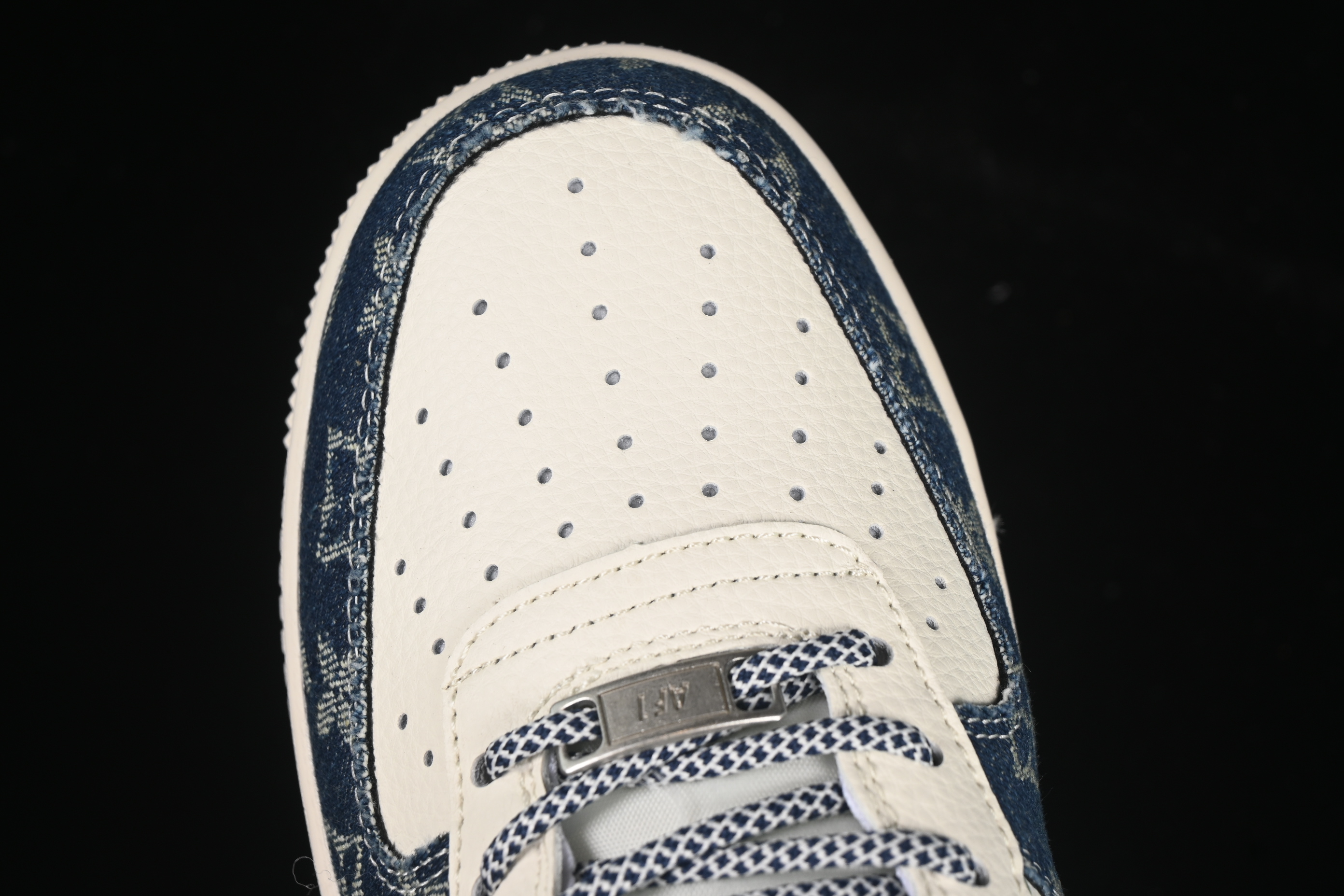 Nike Air Force 1 '07 Low LV Collaboration Dual-Tone Denim Casual Sneakers - YX5066-318