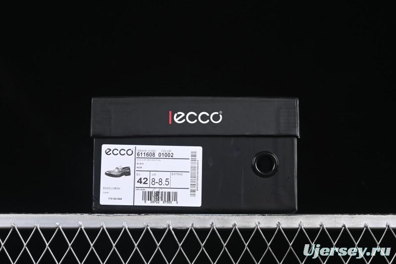 ECCO London Collection Slip-On Business Men's Leather Shoes with Wide Toe Design and Innovative Sole - 61160801002