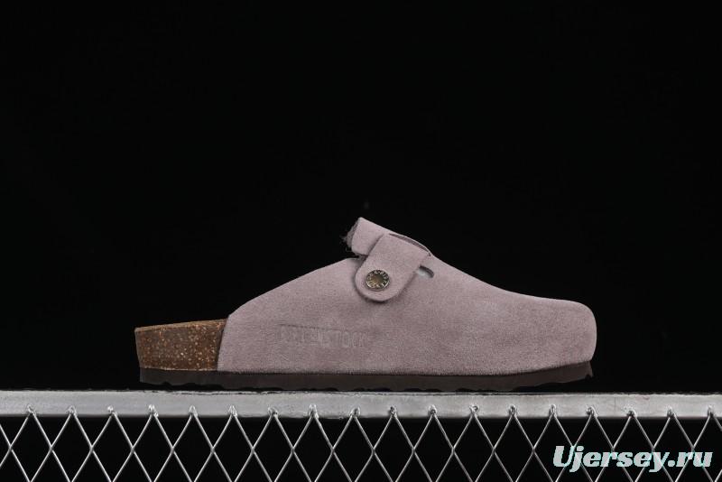 Birkenstock Arizona Soft Footbed Sandals with Suede Leather and Lambswool Lining - G.D4