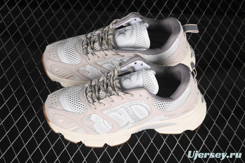 Dior Chrono Round Toe Lace-Up Lifestyle Casual Running Sneakers - 24W Beige