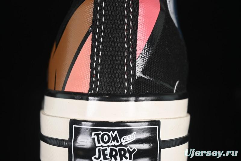 Converse Chuck Taylor All Star 1970s High Top Canvas Sneakers with Tom and Jerry Design - A15110C