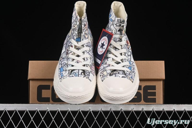 Converse Chiikawa x Converse All Star CM Hi Usagi Emoji Collaboration High Top Casual Sneakers - 1SE426